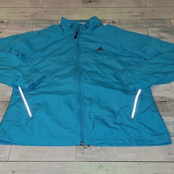 Blue Adidas Jacket sz Large - Picture 1 of 7